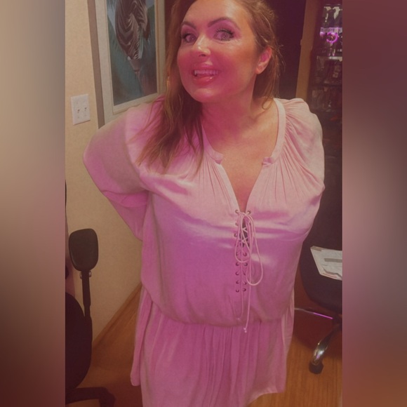 Ramy Brook Pink Long Sleeve Dress - Picture 6 of 10